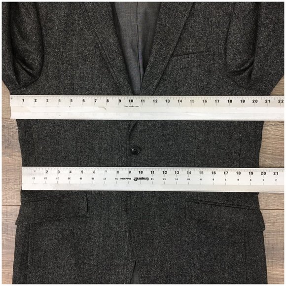 Pronto Uomo Mens Blazer Sport Coat Two Button‎ Casual Jacket Size 40R Tweed Suit - Picture 11 of 13